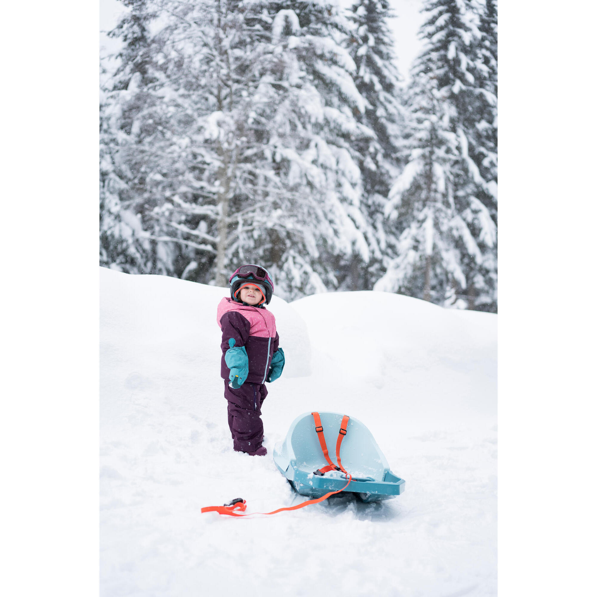 Veste ski b b 500 WARM LUGIKLIP Violette et WEDZE Decathlon