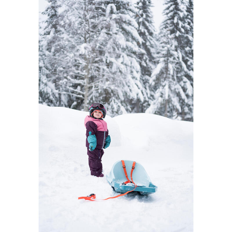 Veste ski bébé 500 WARM LUGIKLIP - Violette et rose