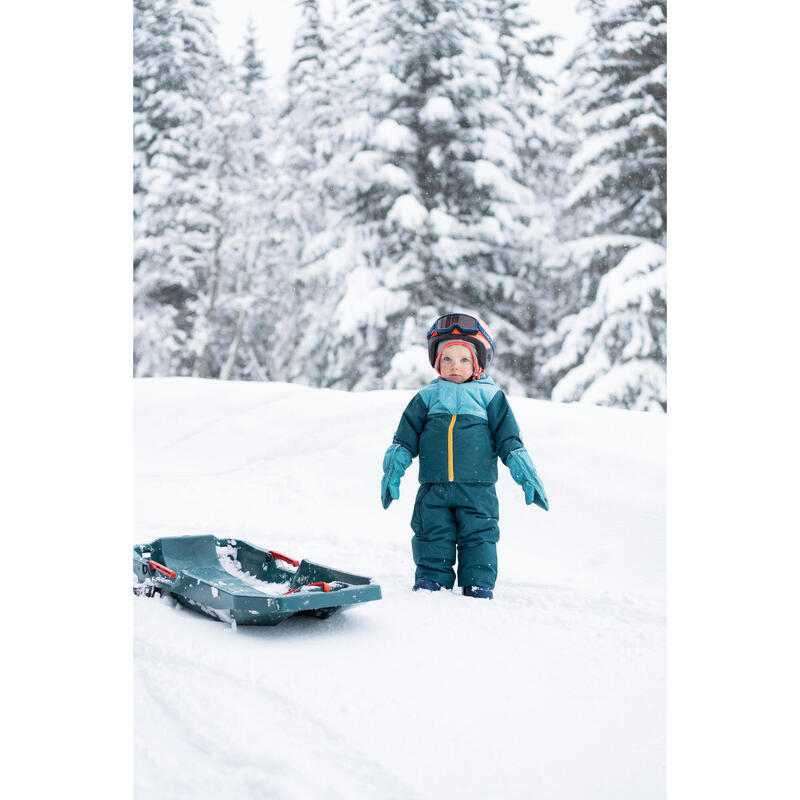 Ski-jas voor peuters 500 Warm Lugiklip turquoise