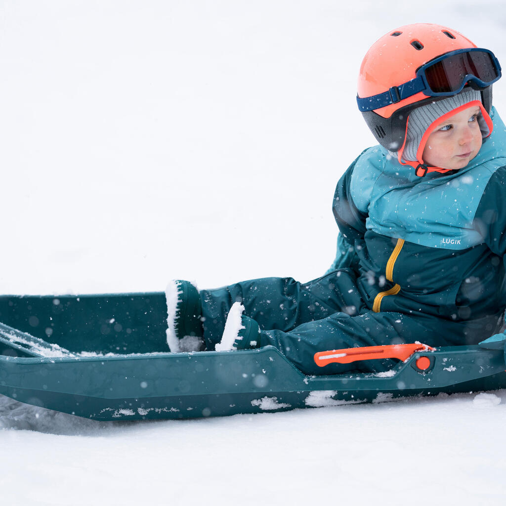 Baby Ski Jacket WARM LUGIKLIP - Turquoise