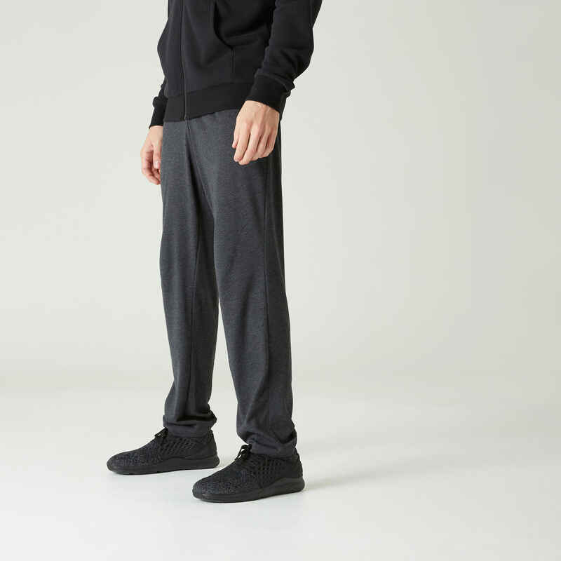 Jogginghose Fitness Regular 100 Herren - dunkelgrau Jogginghose Fitness Regular 100 Herren - dunkelgrau