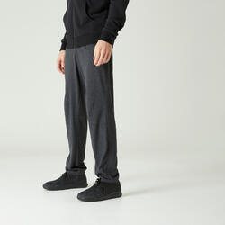 Pantalón chándal fitness algodón recto Hombre Domyos Essentials negro -  Decathlon