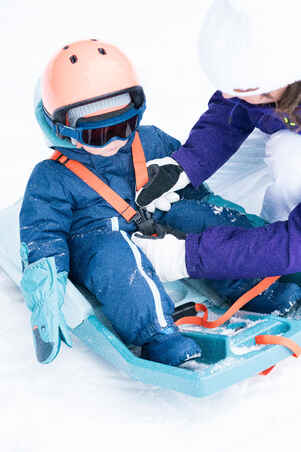 WARM BABY SKI SUIT - 500 WARM LUGIKLIP - BLUE