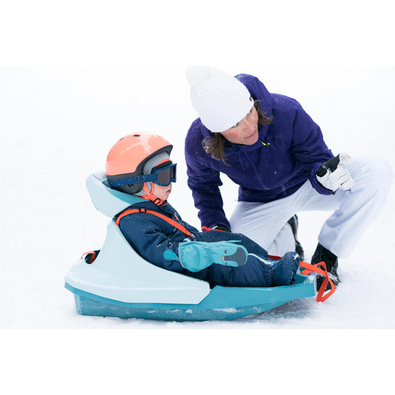 Combinaison ski bébé chaude - 500 warm - bleue