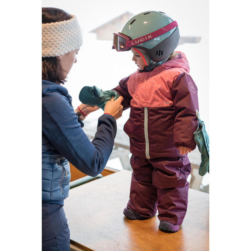 Skihandschuhe Fäustlinge Baby - Warm Lugiklip türkis