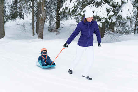 Base layer trousers, Baby ski leggings - WARM grey