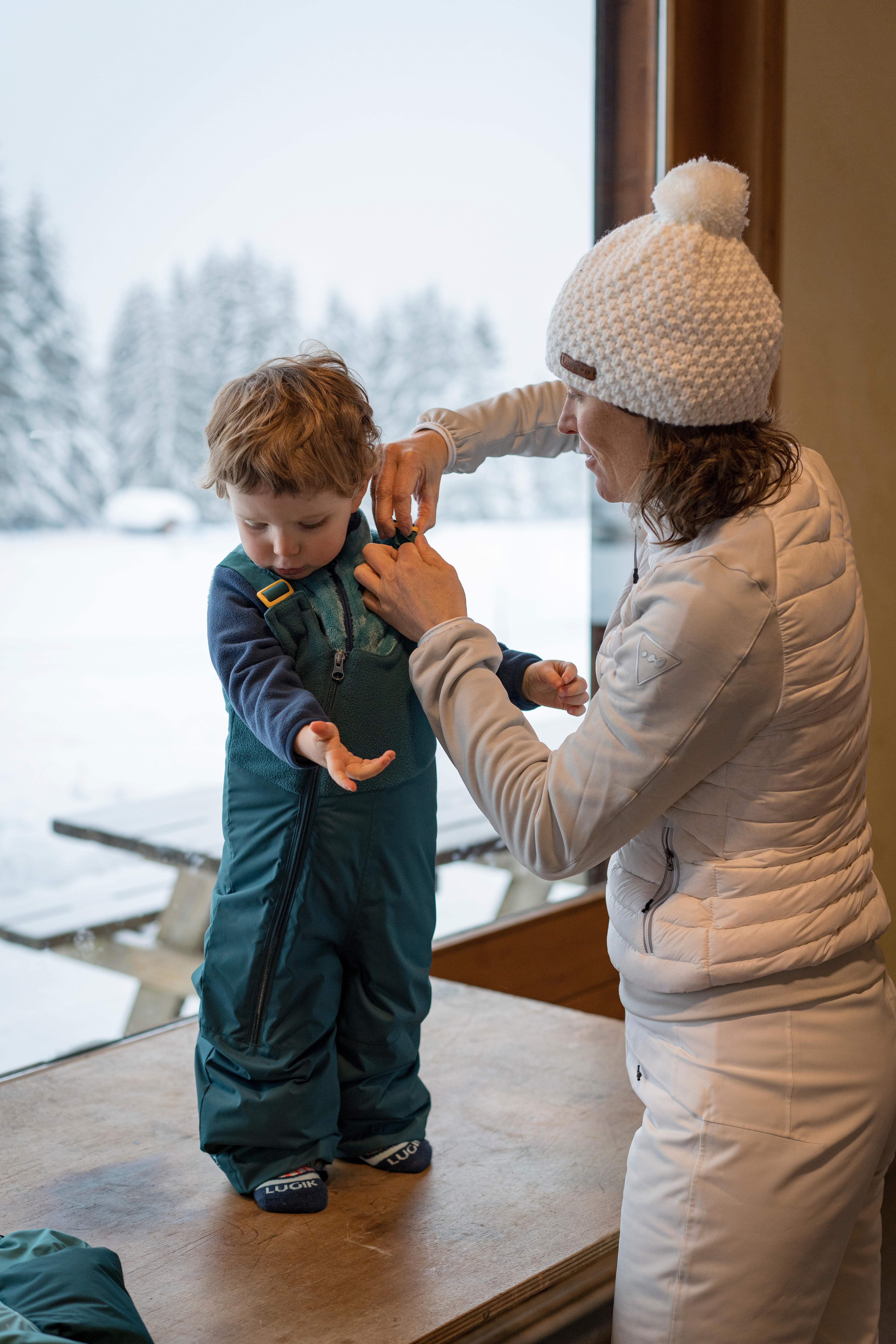 Kids' Fleece Jacket - 500 Mid-Warm Blue - WEDZE