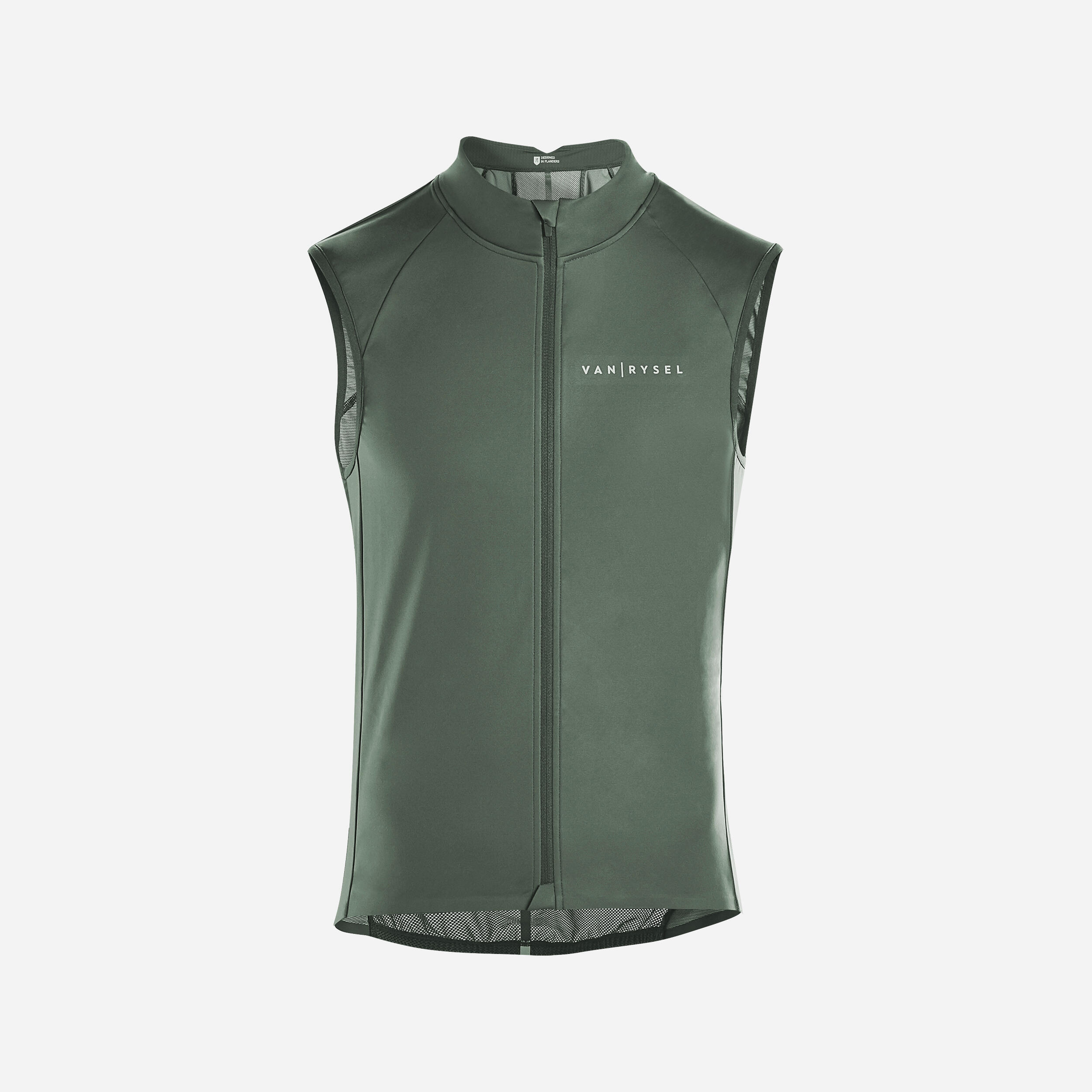 Men s Road Cycling Windproof Gilet Racer Black Decathlon