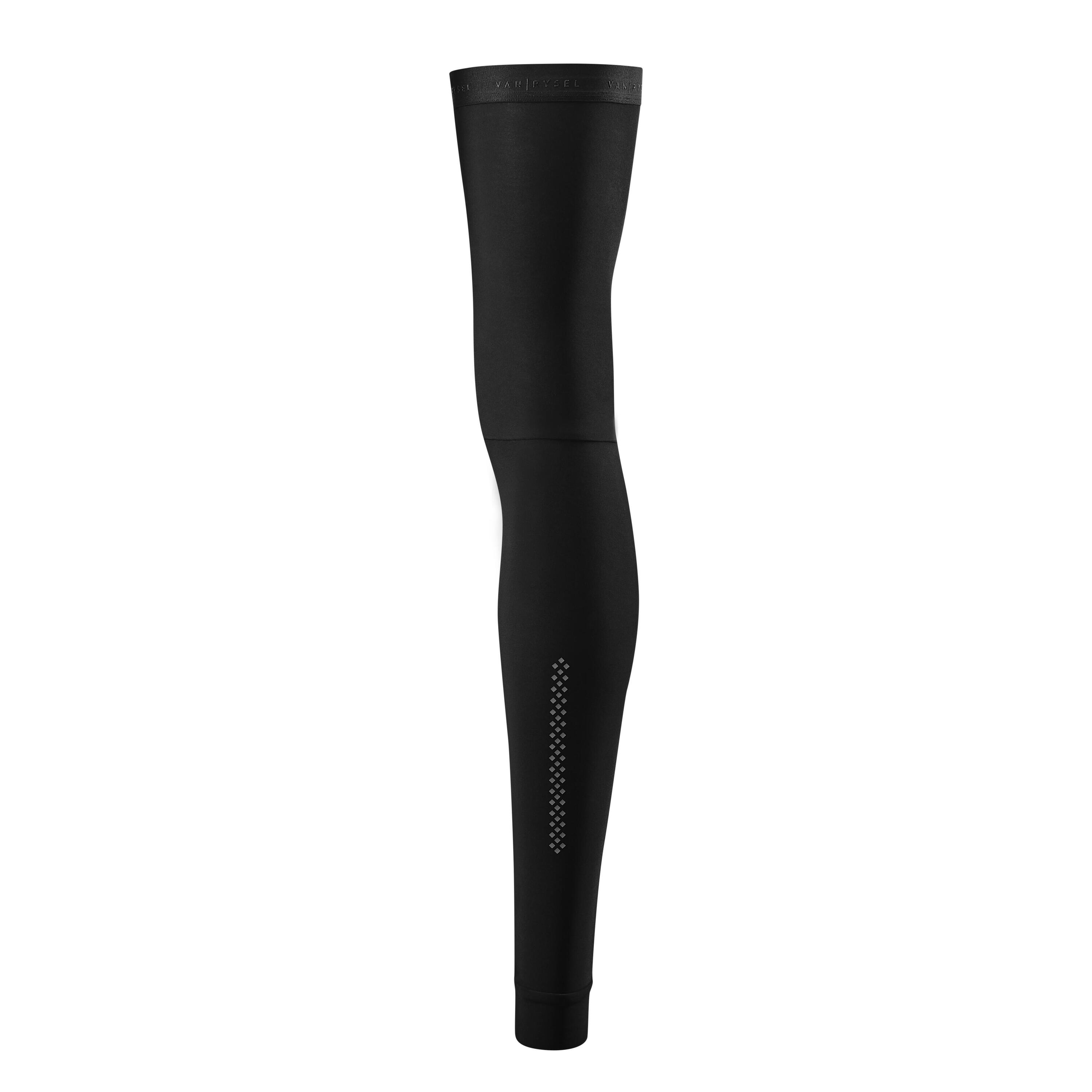 Cold Weather Cycling Leg Warmers - Black 1/2