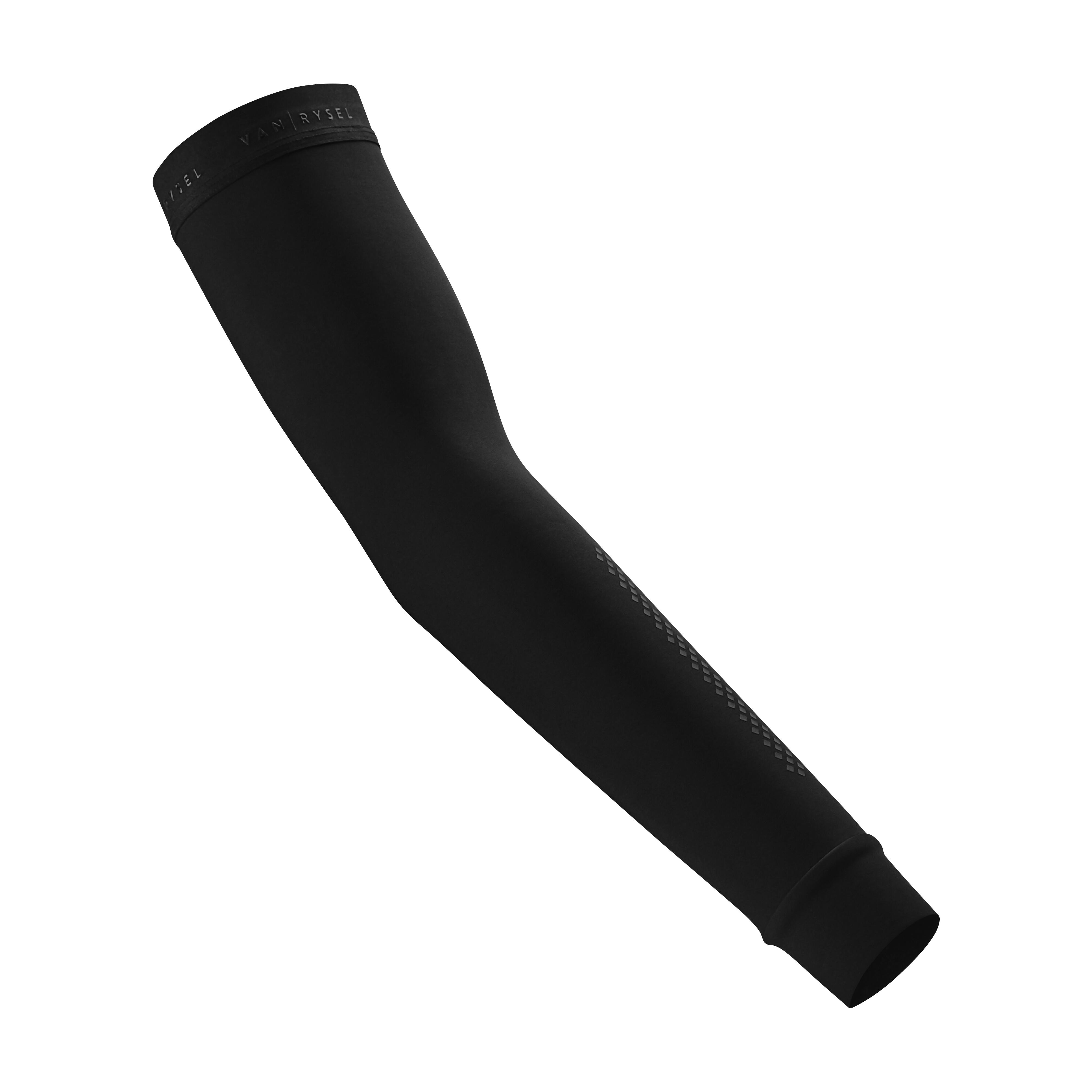 Cold Weather Arm Warmers Black Van rysel Decathlon