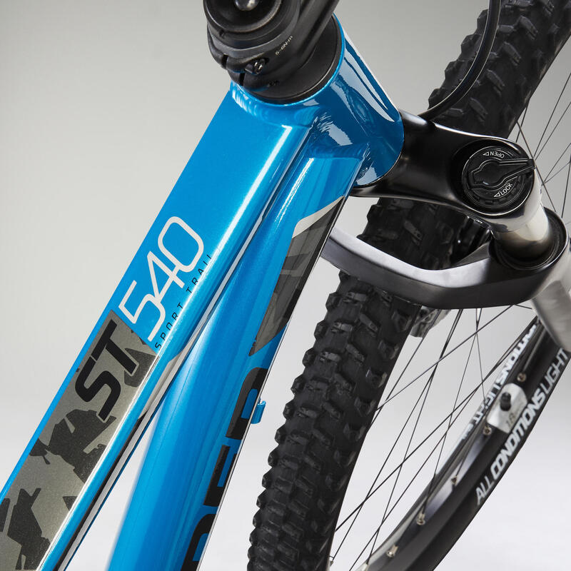 Bicicleta de montaña 27,5" aluminio monoplato Rockrider ST 540 V2 azul