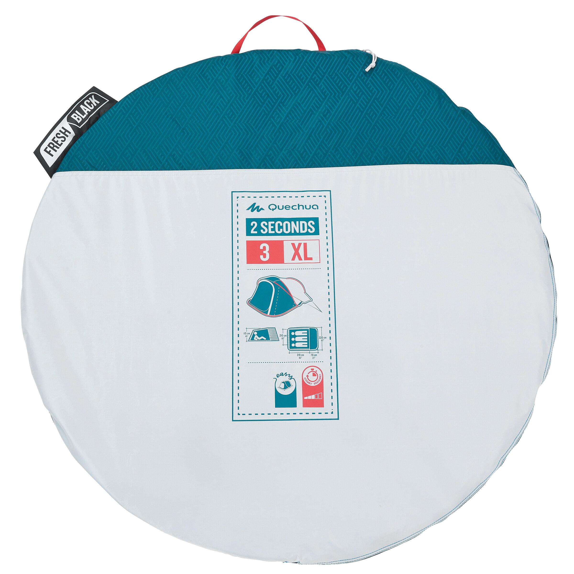 Quechua 2 Second Fresh & Black Waterproof Pop Up Camping