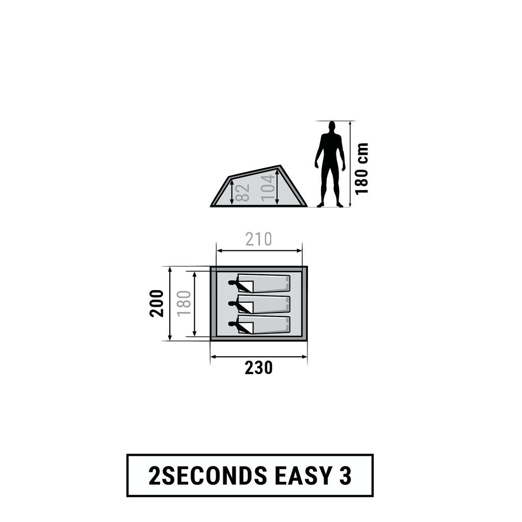 CARPA 2 SECONDS 3 PERSONAS AZUL