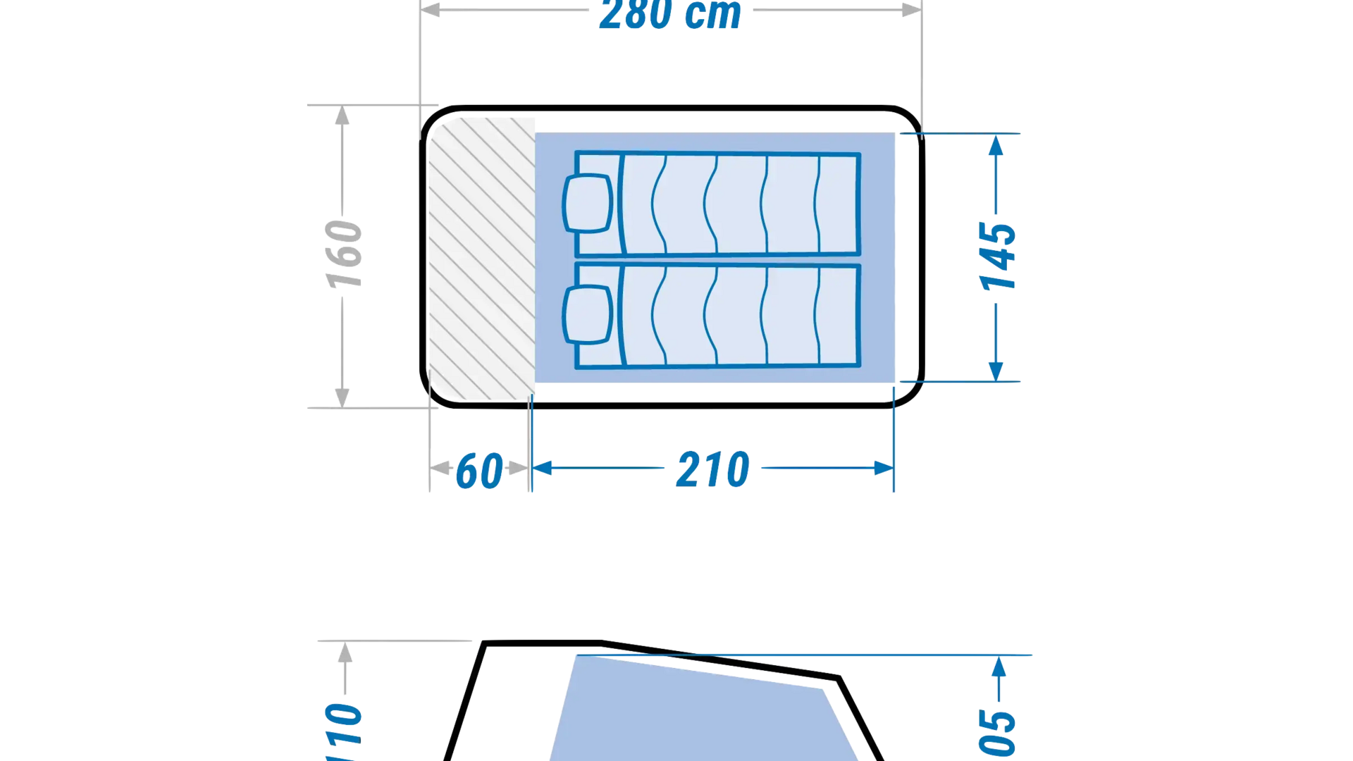 riparare-tenda-2-seconds-2-posti-fresh-and-black-xl-quechua-rotta