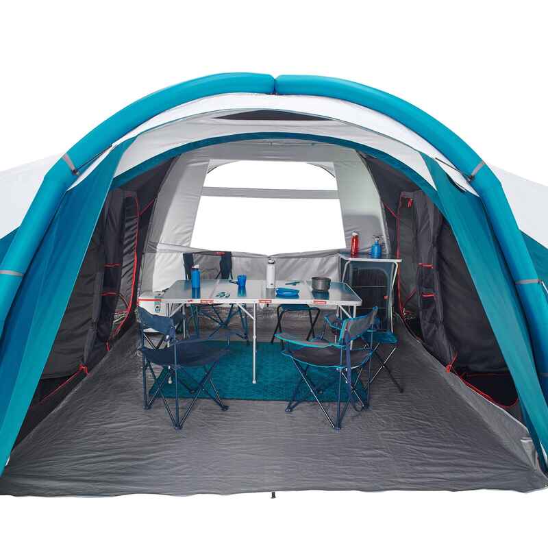 Inflatable camping tent Air Seconds 8.4 F&B 8person 4 bedrooms Decathlon