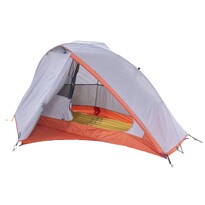 Палатка туристическая купольная трехсезонная 1-местная серо-красная TREK 900 Forclaz