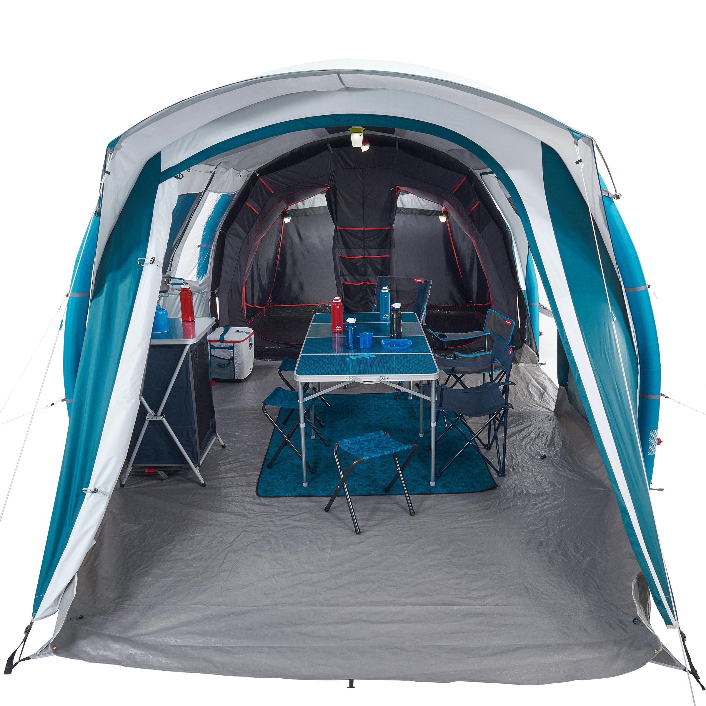 Decathlon blow top up tent