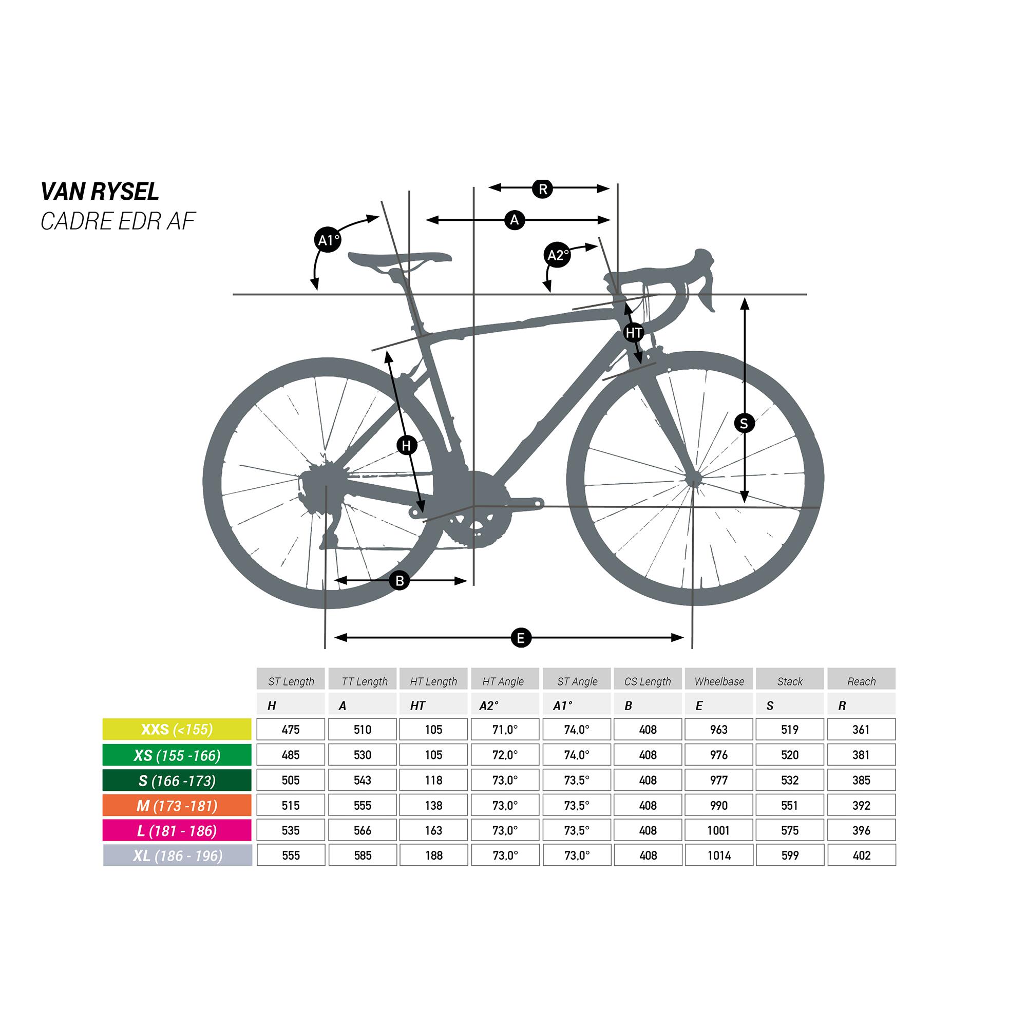 Road Bike - EDR AF 105 - VAN RYSEL