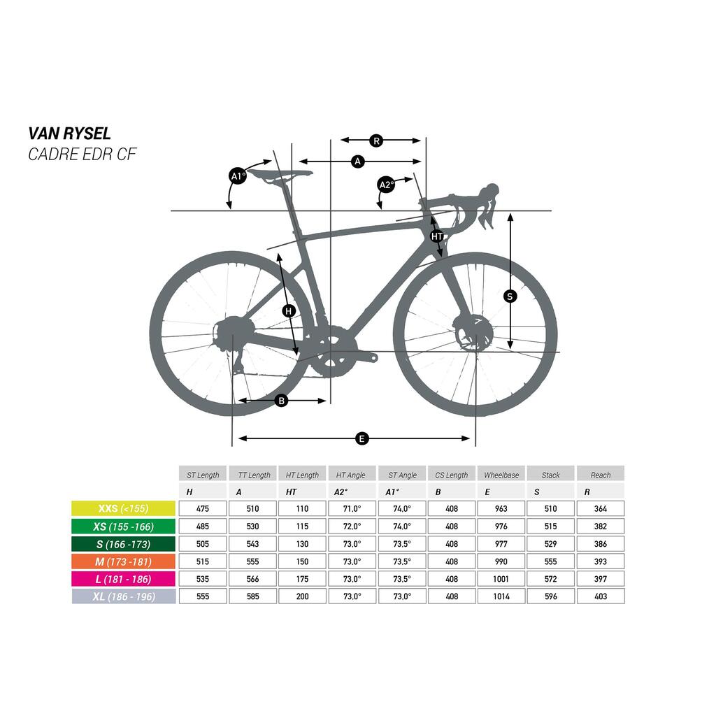 Women's Road Bike EDR Carbon Disc 105 - Beige