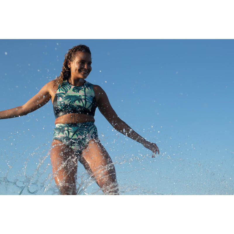 Bikinitop voor dames CARLA PRESANA met rits achteraan en uitneembare waterafstotende pads