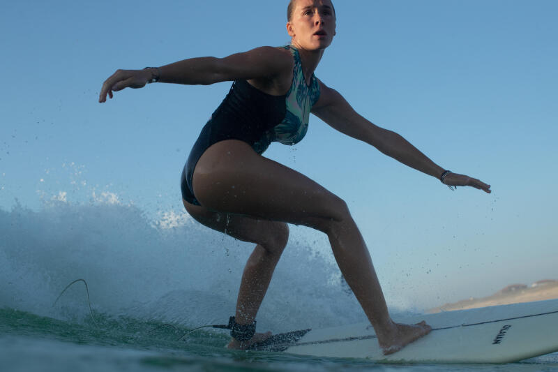 Kostium kąpielowy jednoczęściowy surfingowy damski Olaian Carla Presana