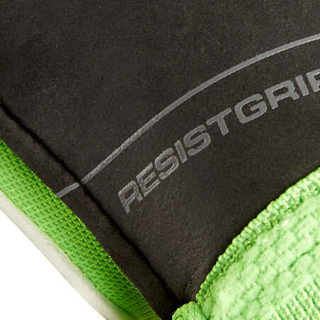Kids' Football Goalkeeper Gloves F100 Resist - Green/Black