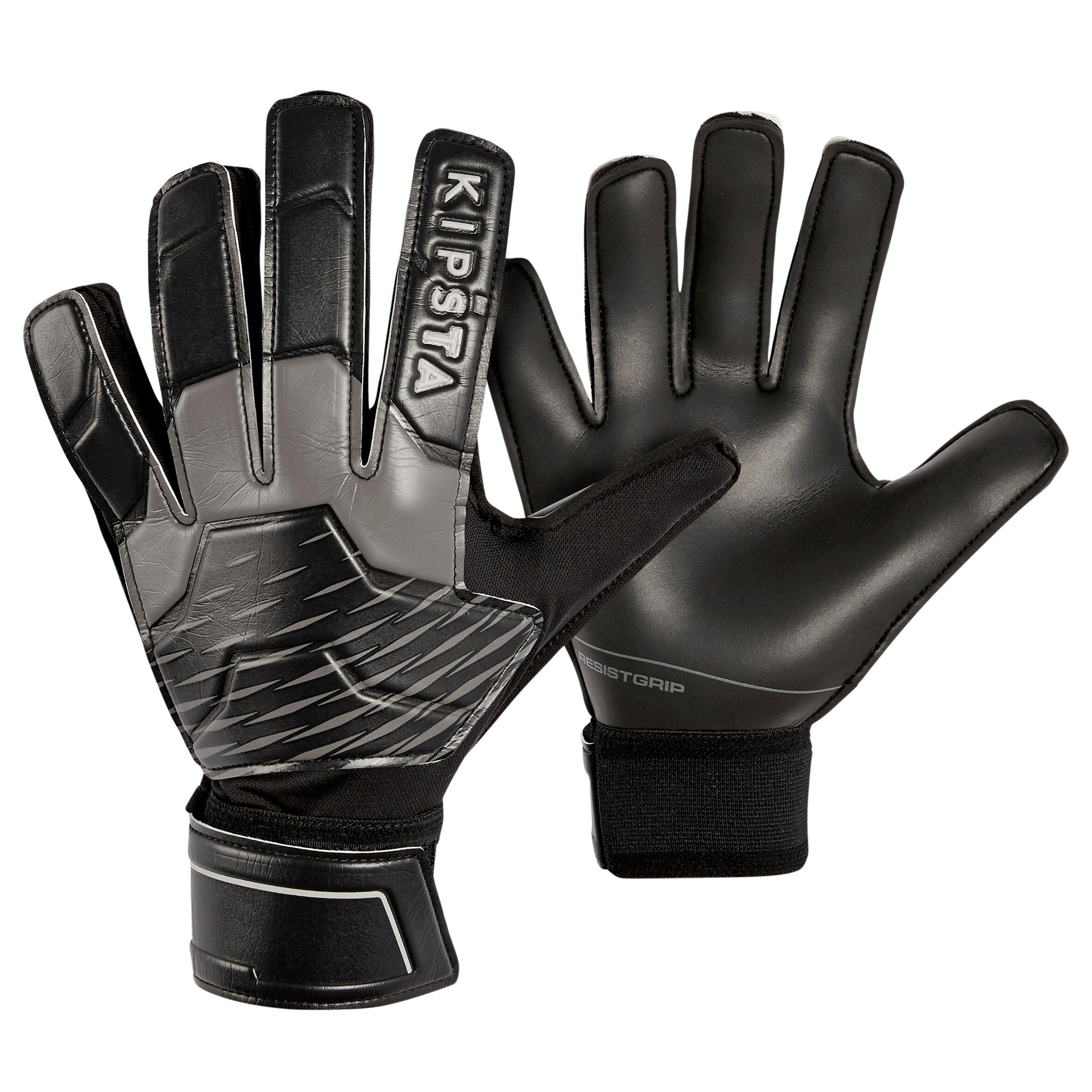KIPSTA Keepershandschoenen Voor Voetbal Voor Volwassenen F100 Resist Zwart/grijs online kopen