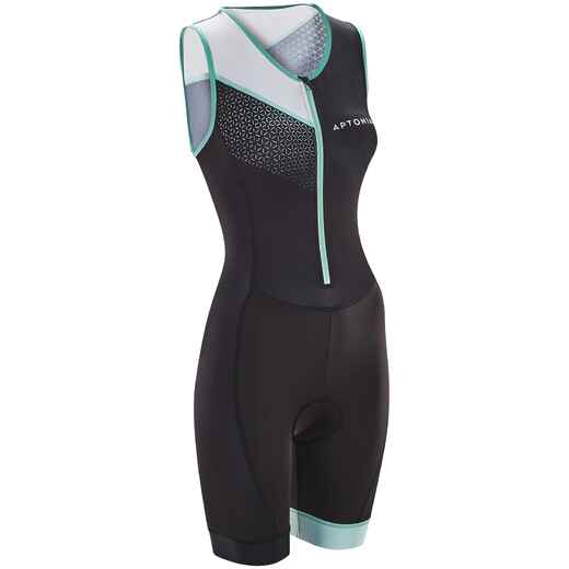 
      Triathlon Women's SD Sleeveless Trisuit Front Zip - Green
  