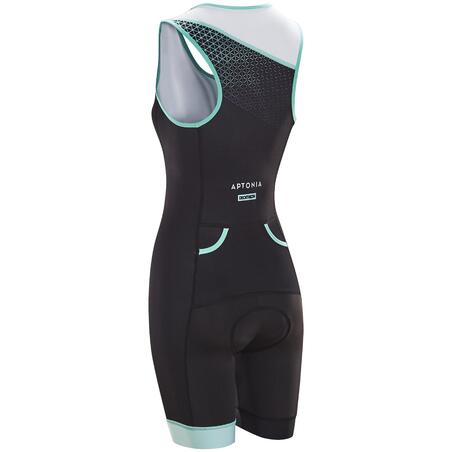 Triathlon Women's SD Sleeveless Trisuit Front Zip - Green
