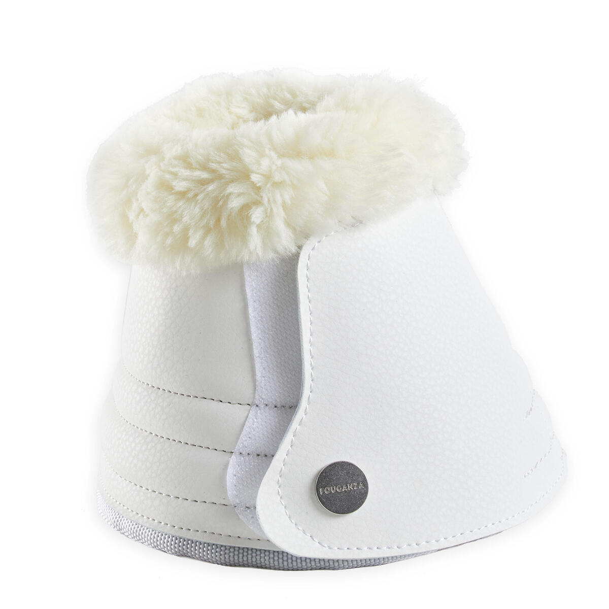 Cloches dressage ouvertes mouton synthétique Cheval et Poney - 500 blanches x2