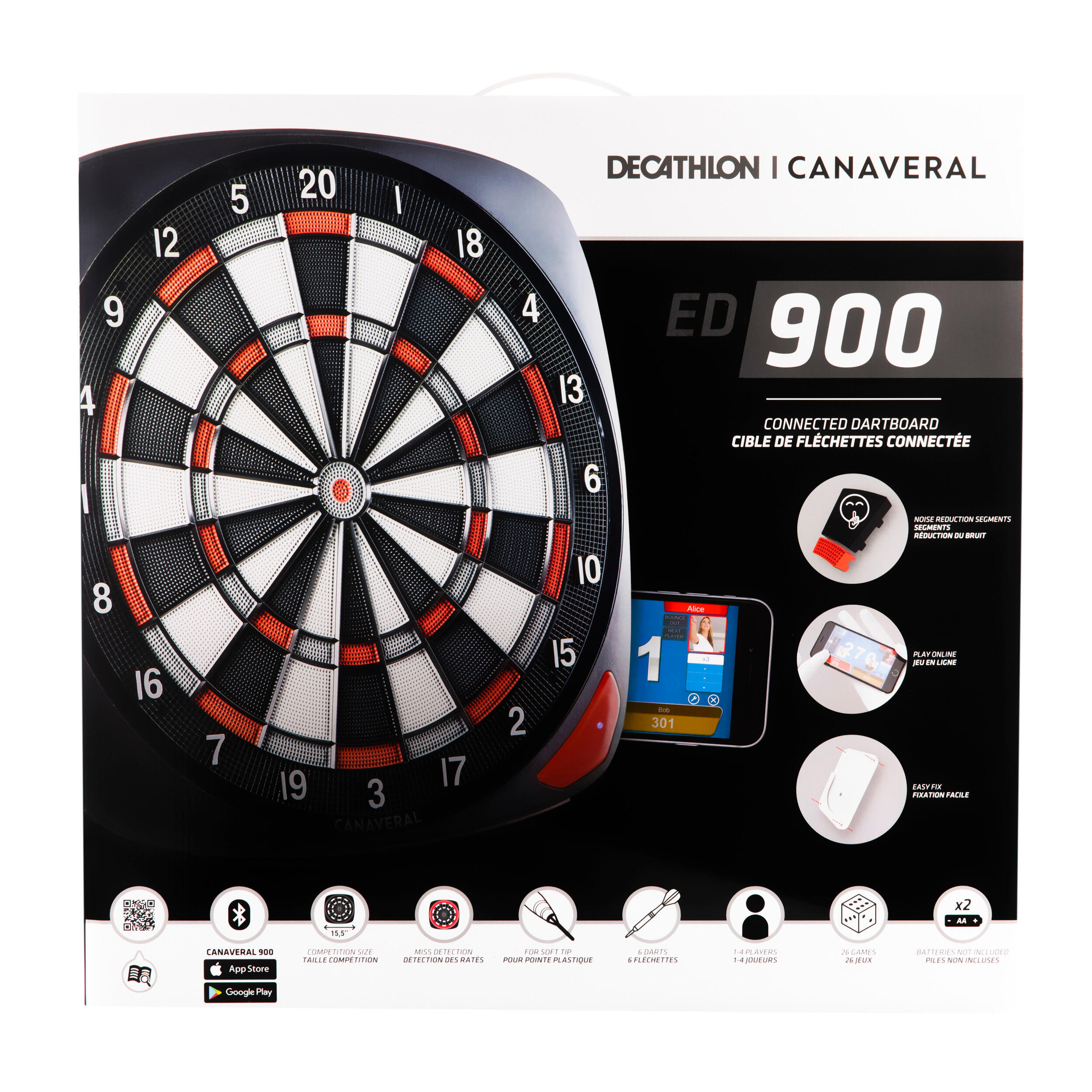 Electronic Connected Dartboard ED 900 2/25