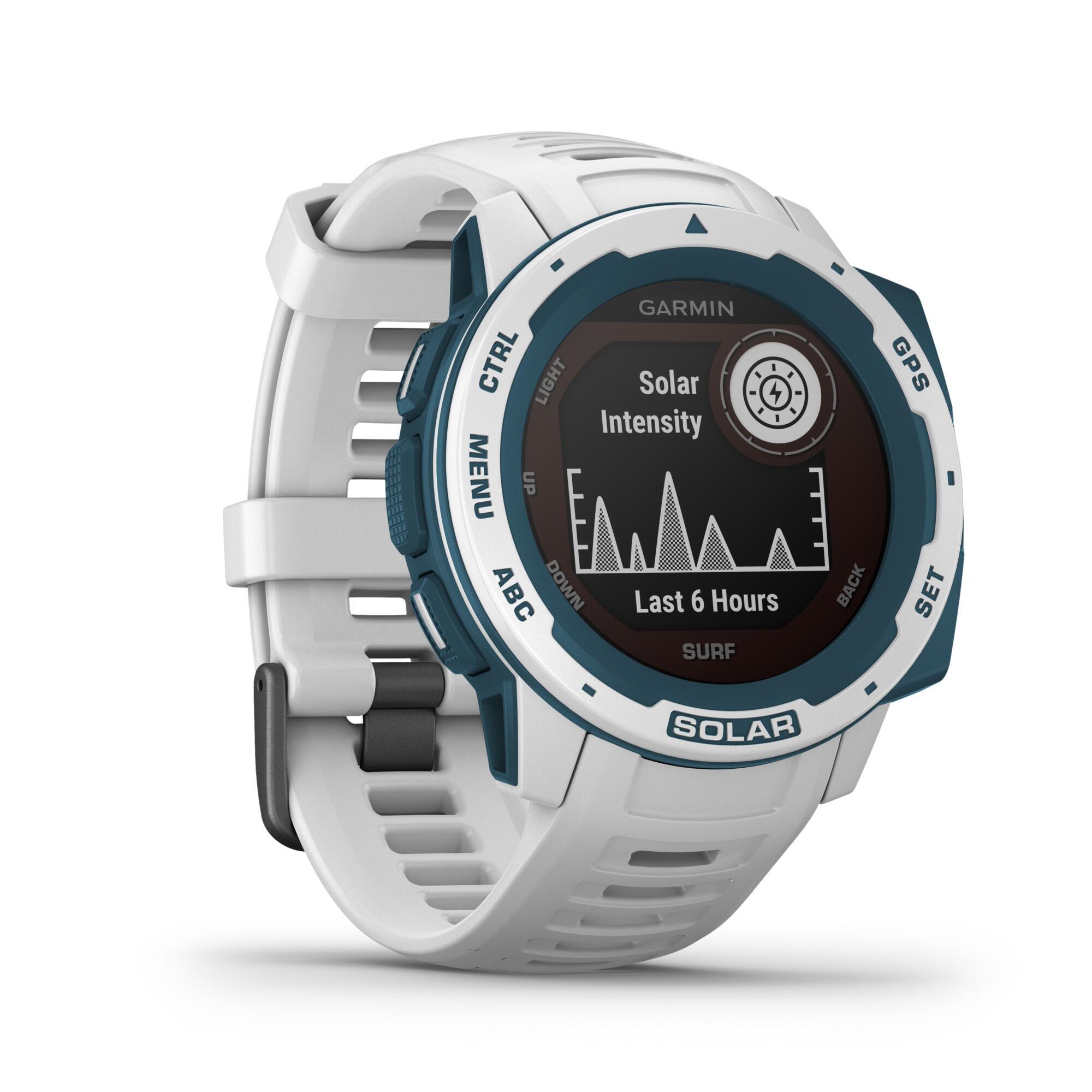 MONTRE CONNECTEE INSTINCT SOLAR GARMIN BLANCHE SURF KITE WINDSURF