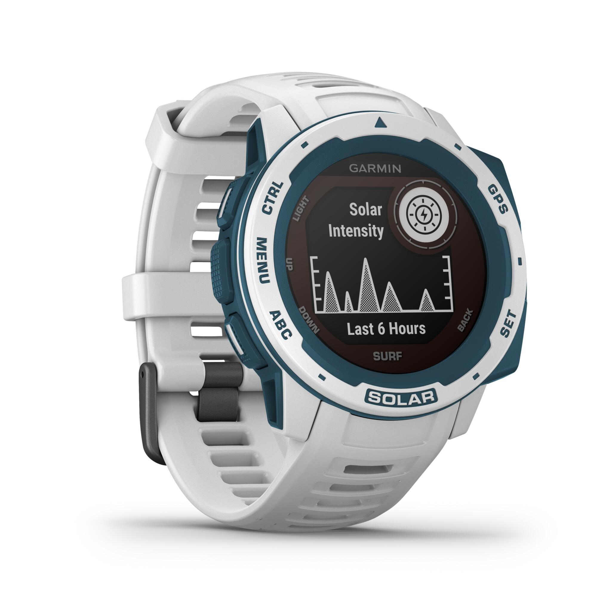 Orologio connesso windsurf INSTINCT SOLAR bianco GARMIN | DECATHLON