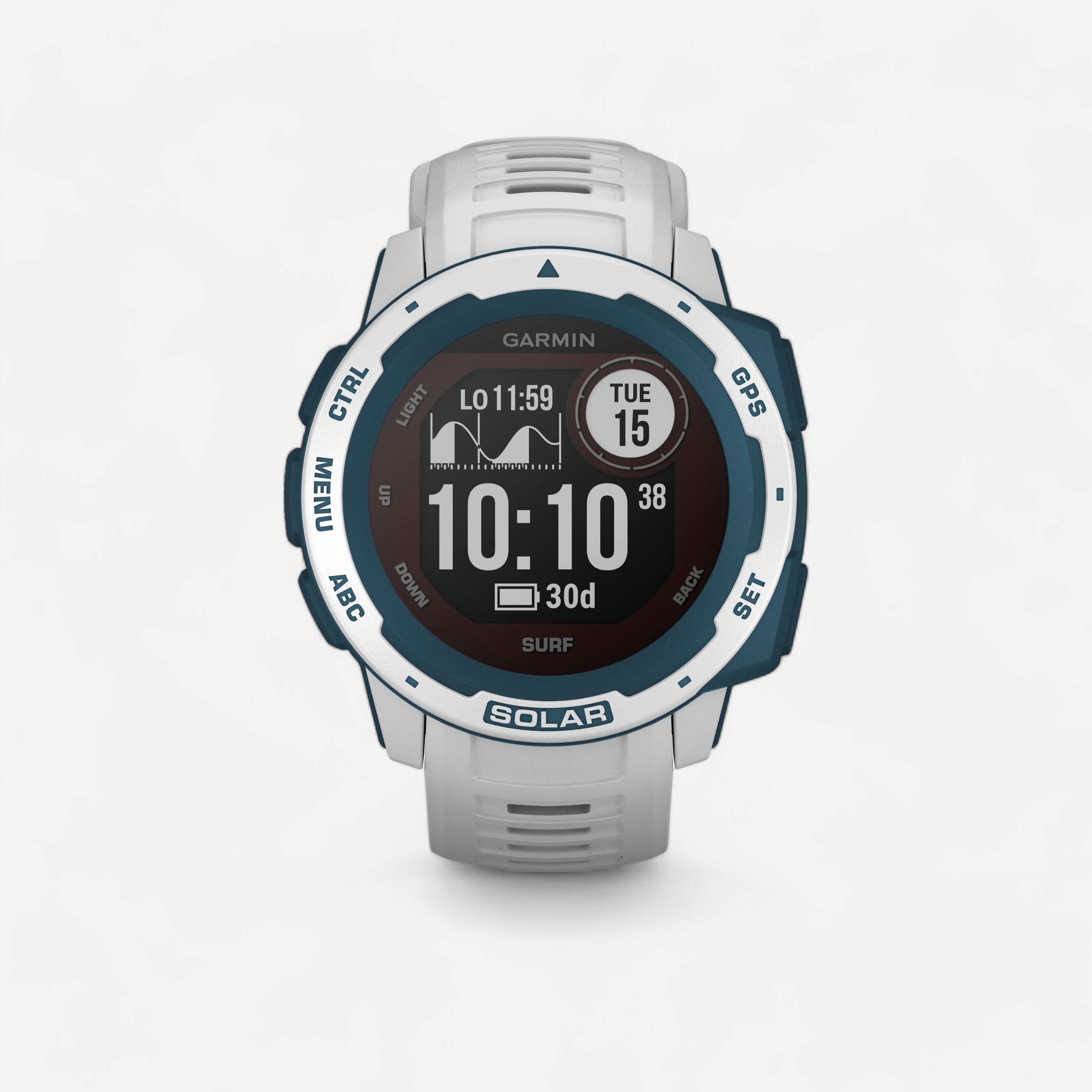 INSTINCT SOLAR CONNECTED WATCH GARMIN WHITE SURF KITE WINDSURF