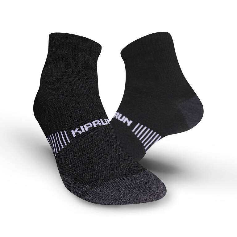 ECO-DESIGN RUN900 MID FINE RUNNING SOCKS - BLACK