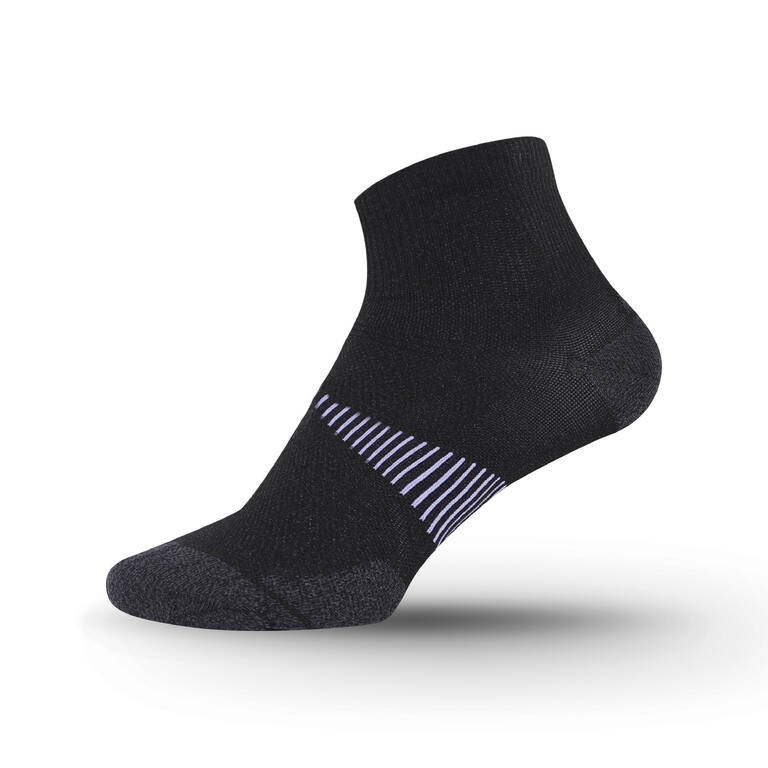 ECO-DESIGN RUN900 MID FINE RUNNING SOCKS - BLACK