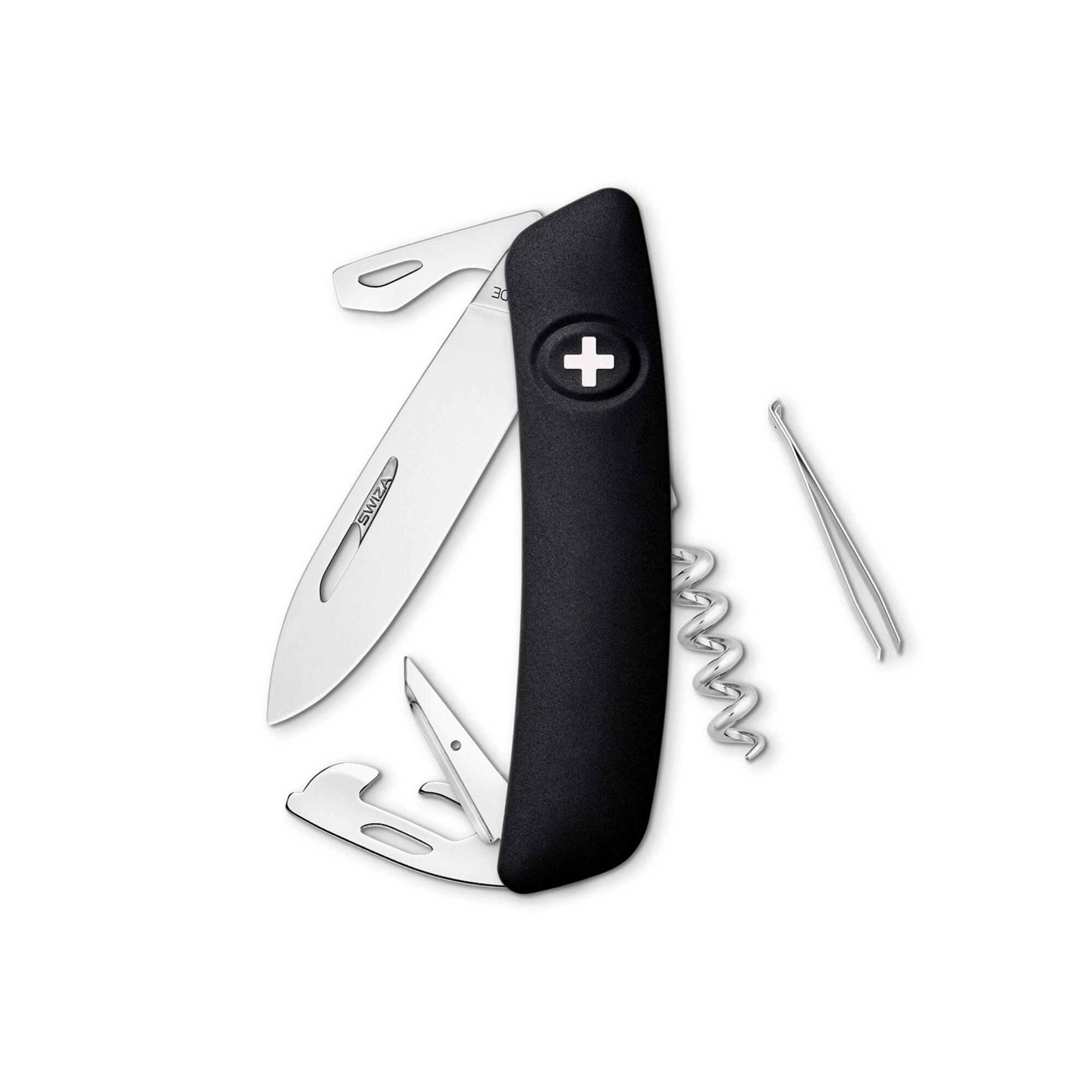 Swiza D03 black multi-purpose pocket knife