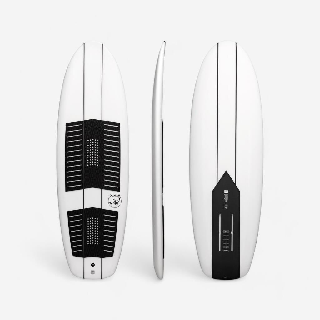 6-Foot Foil Surfboard 500 - White / Black