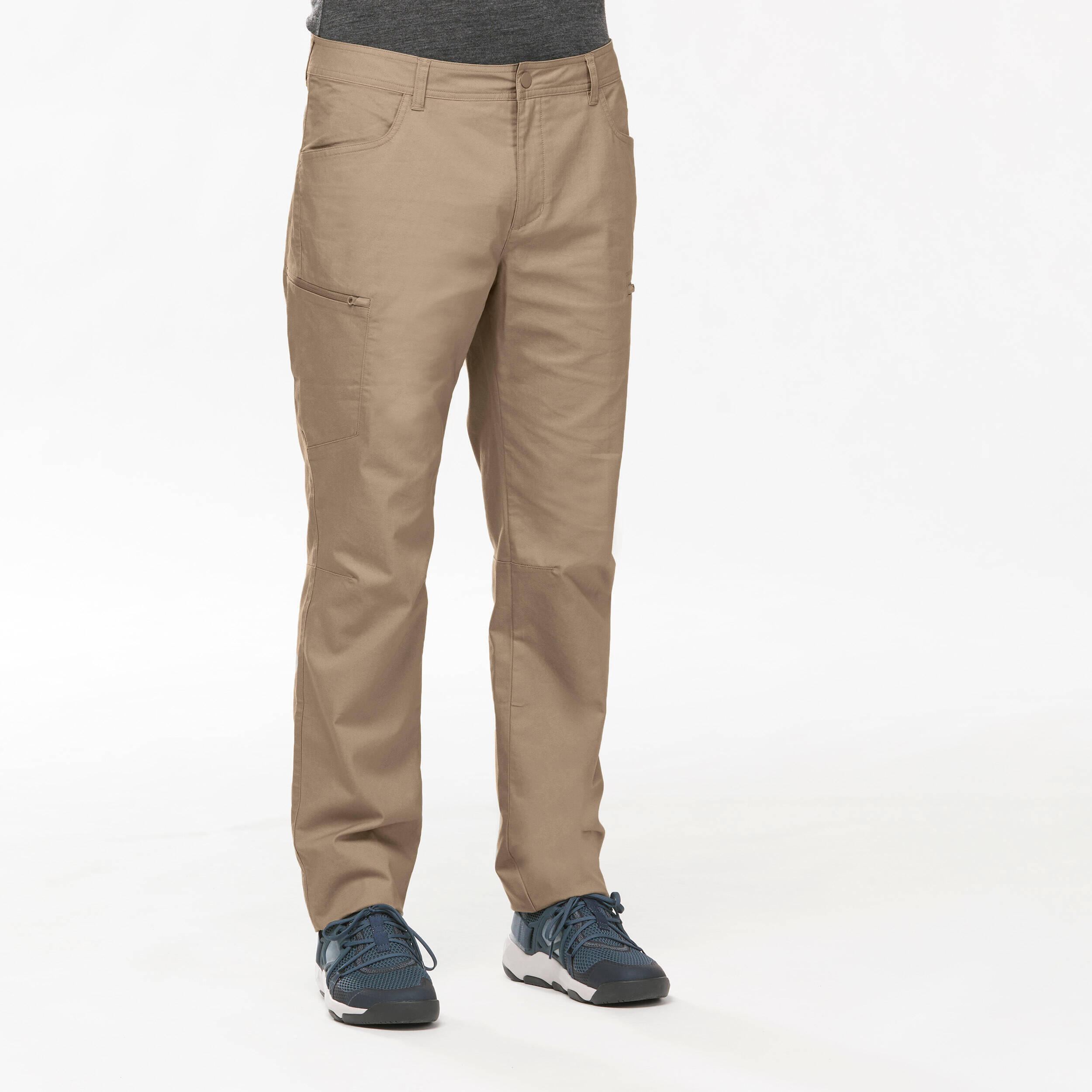 Men Light Cargo Pant Light Brown - NH500 -  1