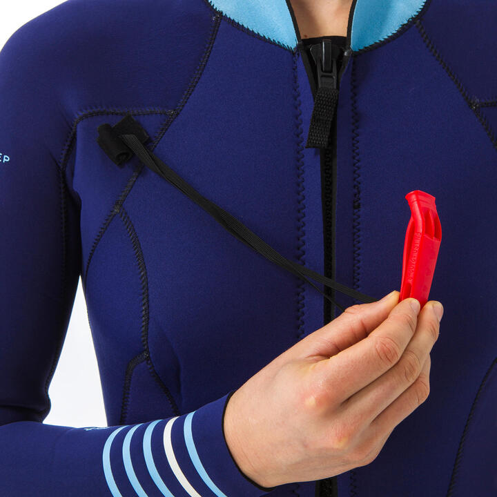 Combinaison longe côte néoprène 4/3 femme bleu OCEAN STEP Decathlon