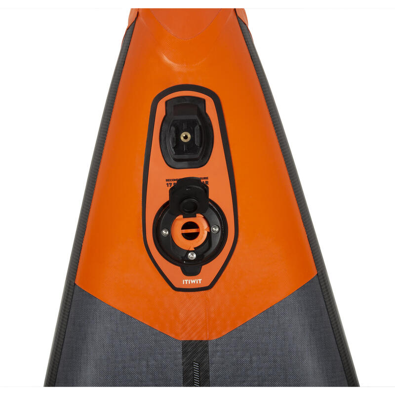 SUP-Board Stand up Paddle aufblasbar 14´- R500 Racing grau