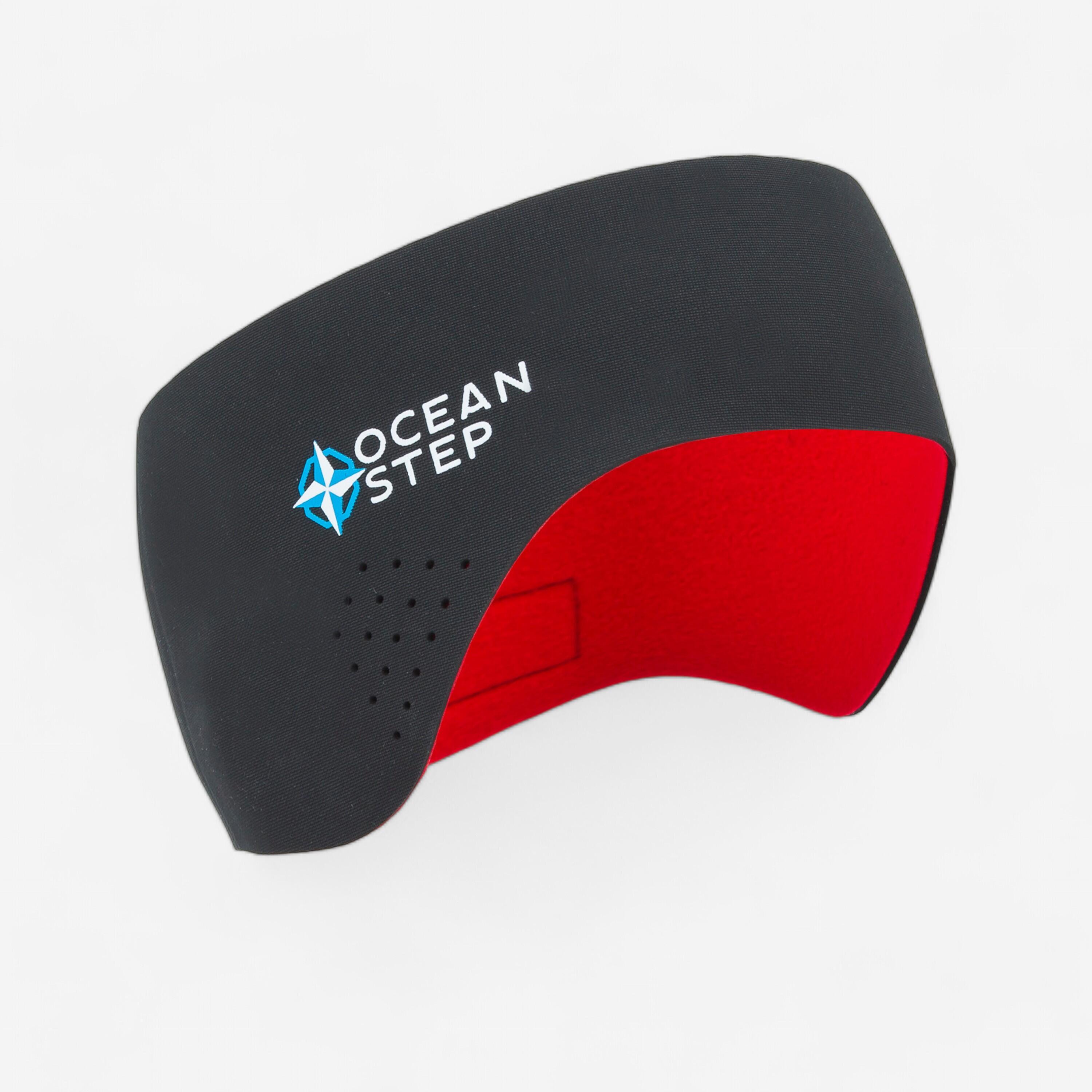 Bandeau Cache-oreilles En Néoprène 4mm - Réversible (noir/fluo) - Ajustable (tour De Tête 54-59cm) - Pour Natation, Course, Ski, Vélo