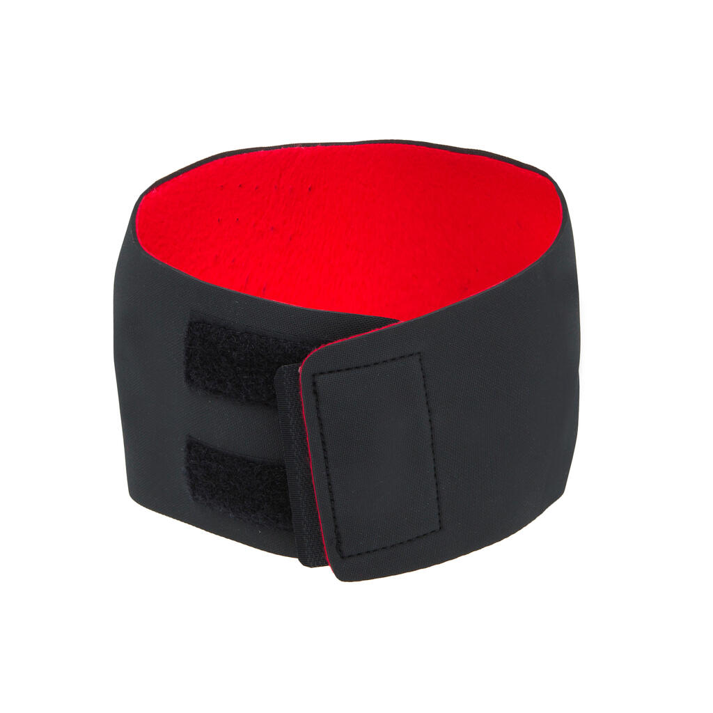 Črn neoprenski naglavni trak za hojo v vodi (3 mm)