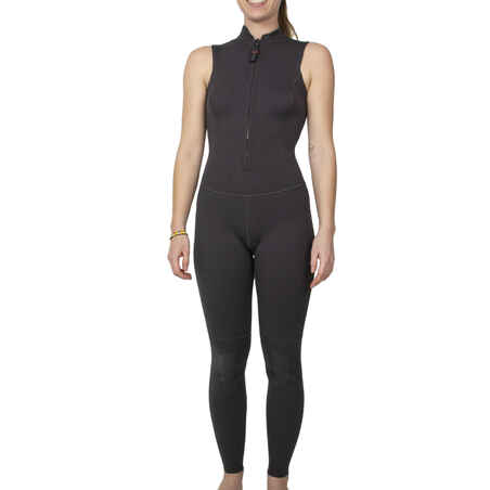 WOMEN'S CANOE KAYAK AND STAND-UP PADDLE 2MM NEOPRENE LONGJANE WETSUIT