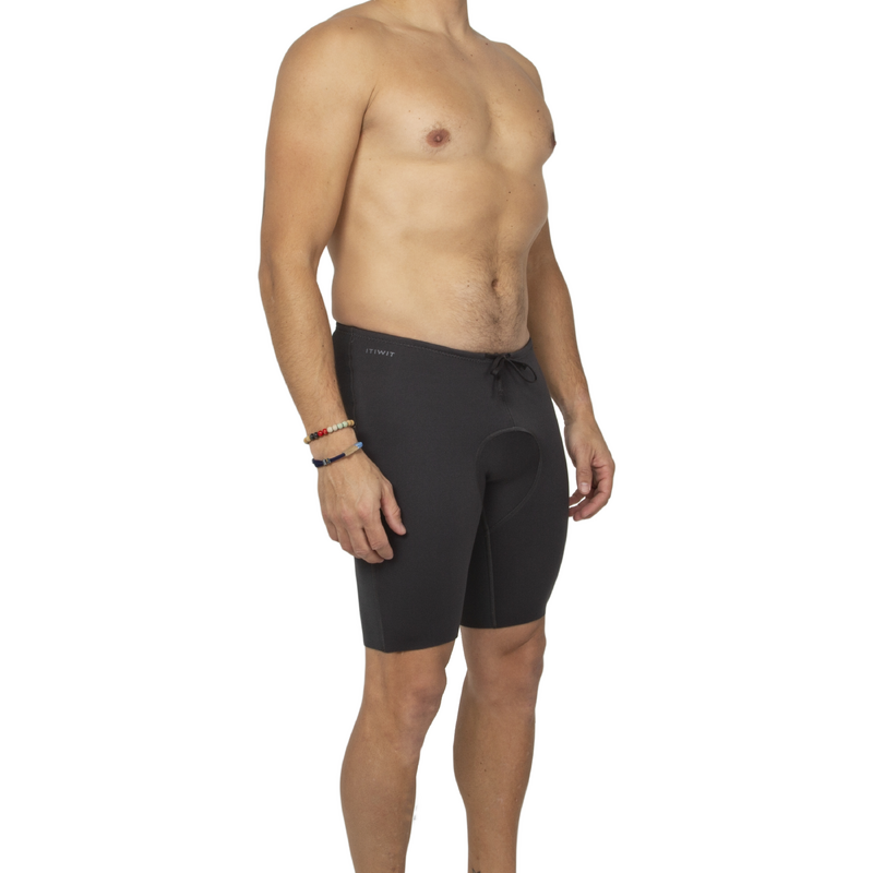 Short De Plongée Néoprène 3 Mm Homme Avec Poches – Surf, Plongée, Kayak, Jet Ski – Taille Haute Ajustable