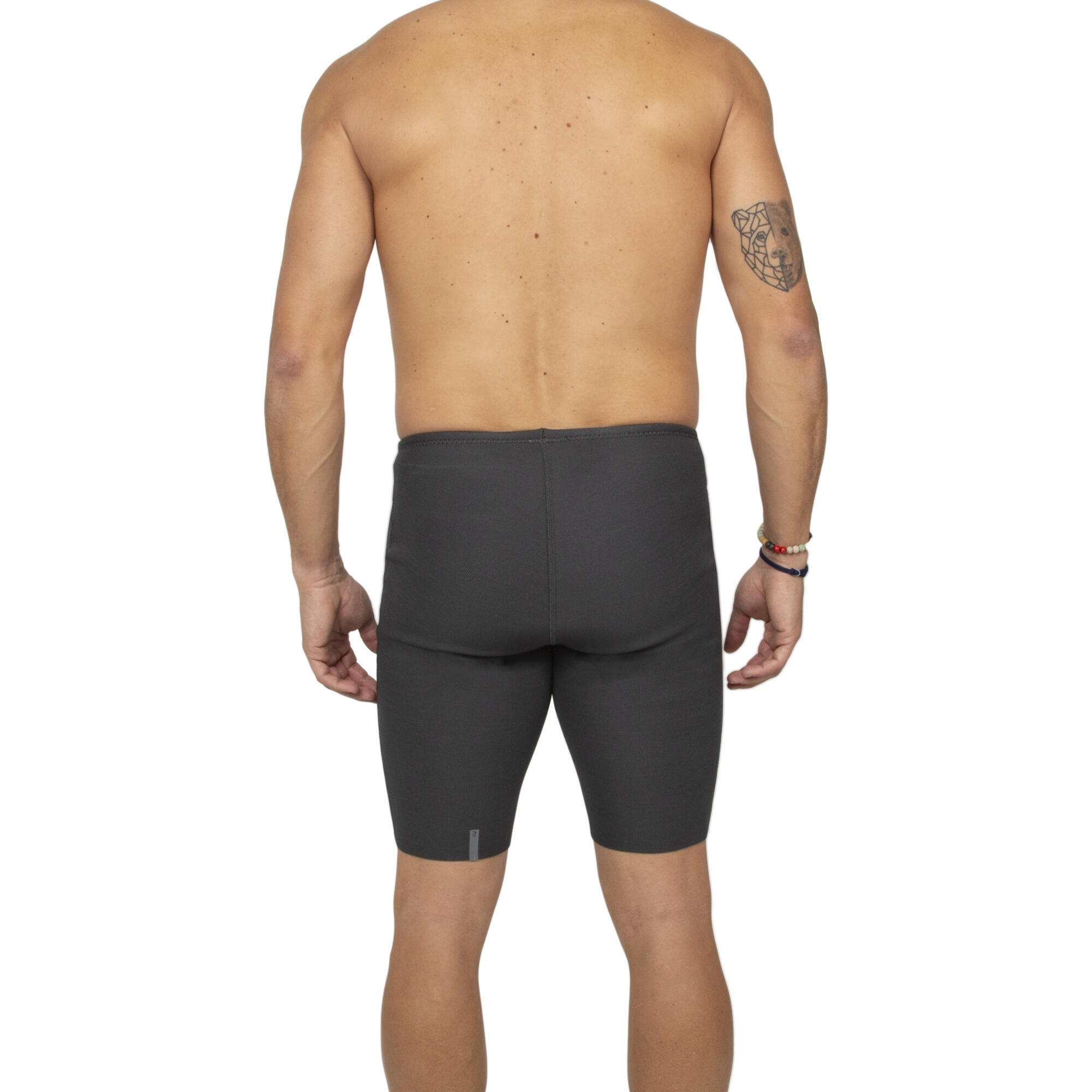 Short Néoprène Homme 2 Mm - Pour Surf, Plongée, Canoë - Taille Haute élastique, Noir