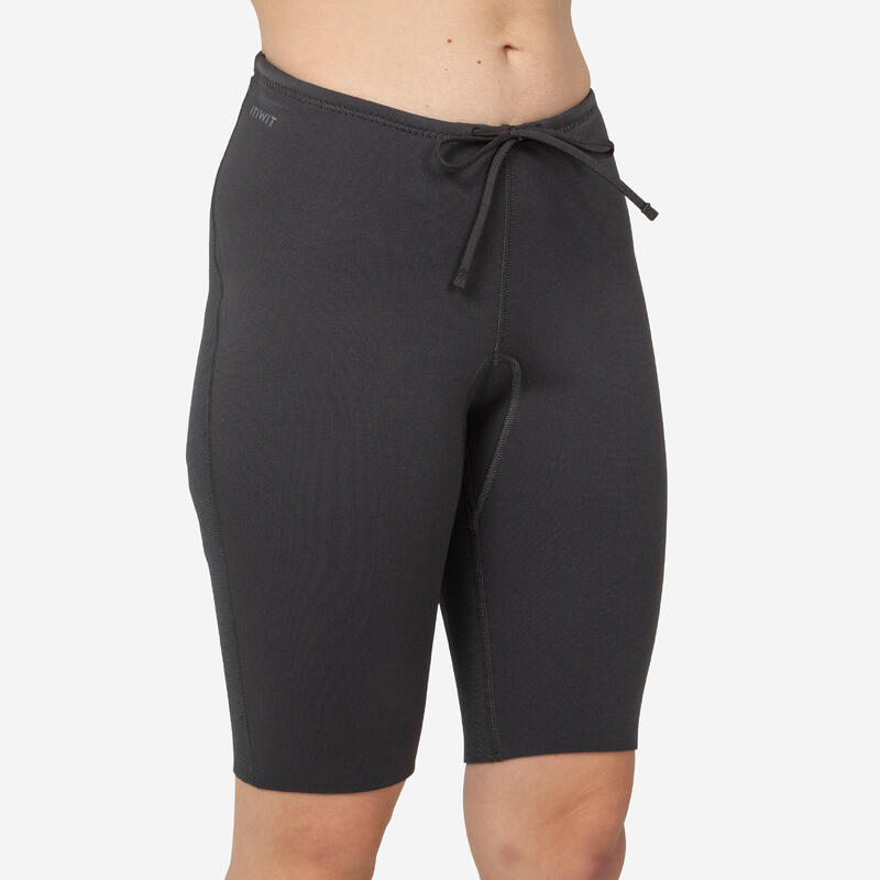 Damesshort voor kanovaren/kajakken/suppen neopreen 2 mm