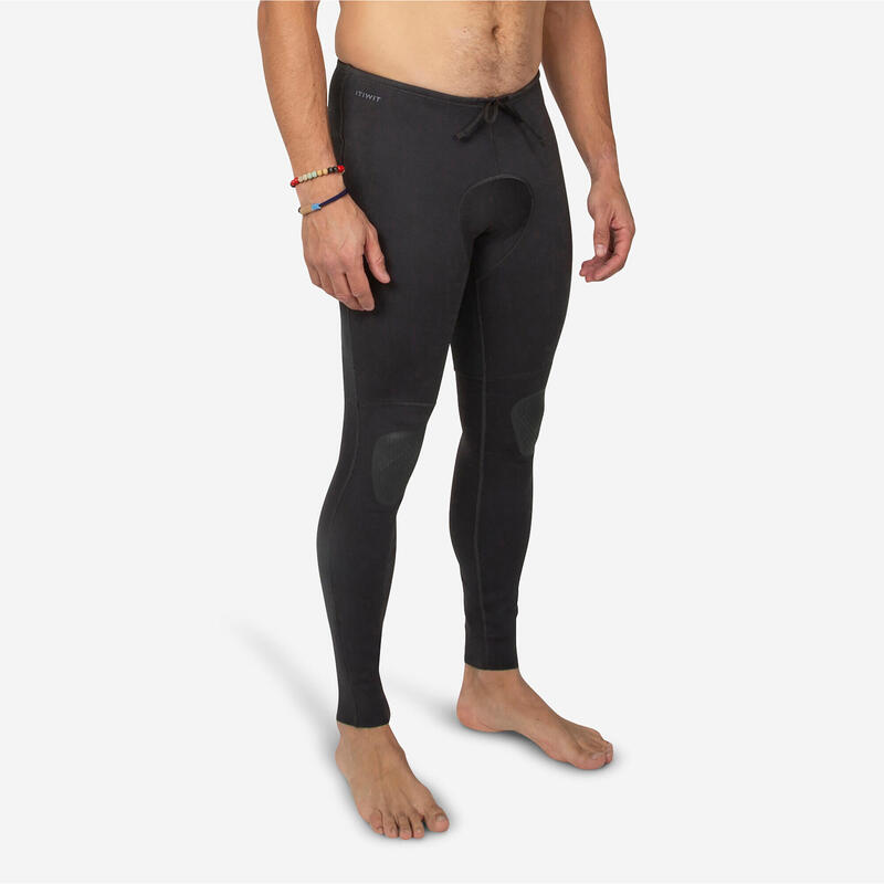 Spodnie na kajak i stand up paddle męskie Itiwit neopren 2 mm 
