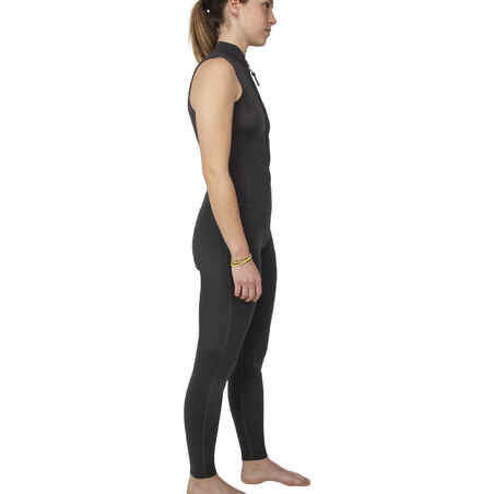 WOMEN'S CANOE KAYAK AND STAND-UP PADDLE 2MM NEOPRENE LONGJANE WETSUIT