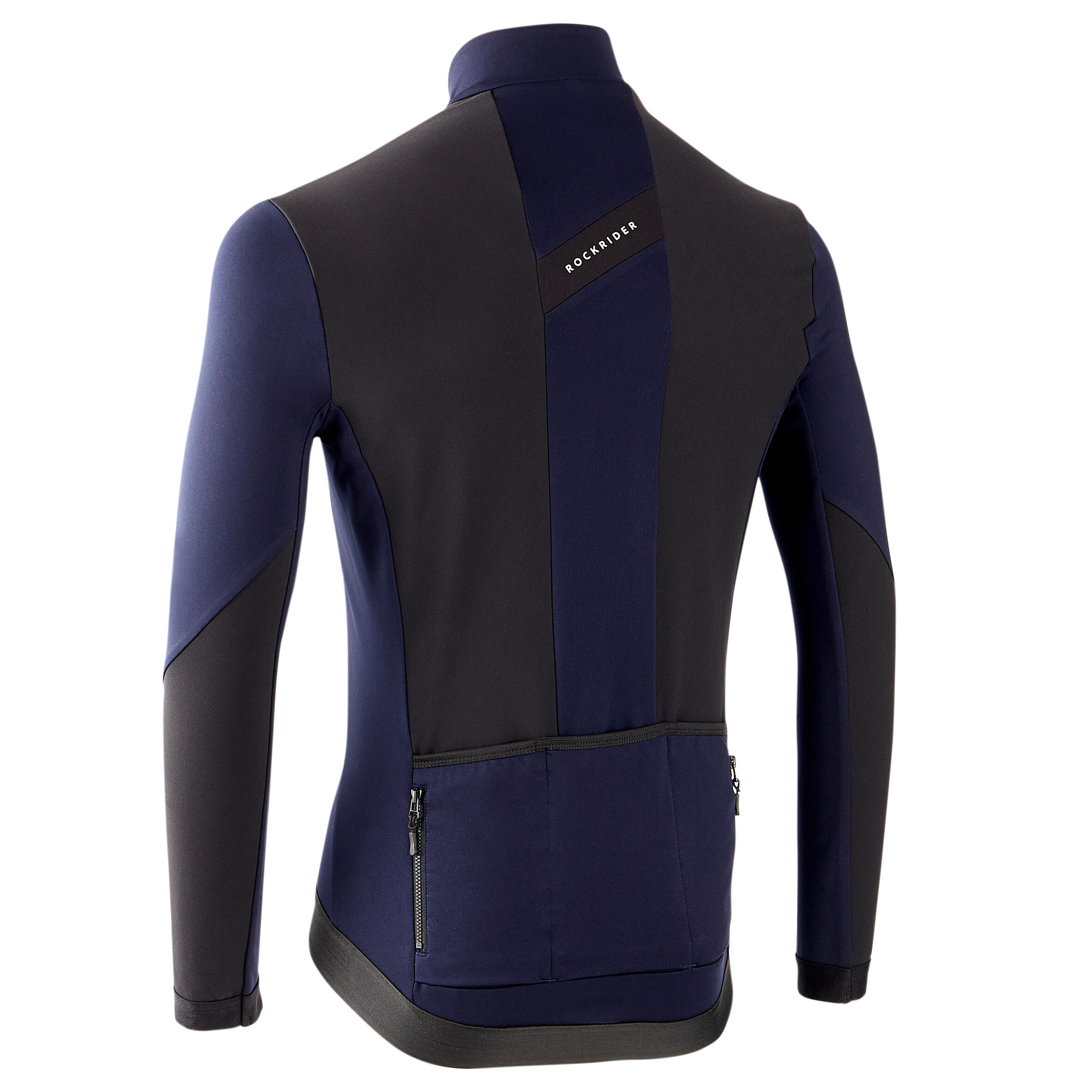 Maillot ciclismo MTB manga larga entretiempo hombre Rockrider Xc azul 17/22